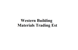 Western Building Materials Trading Est